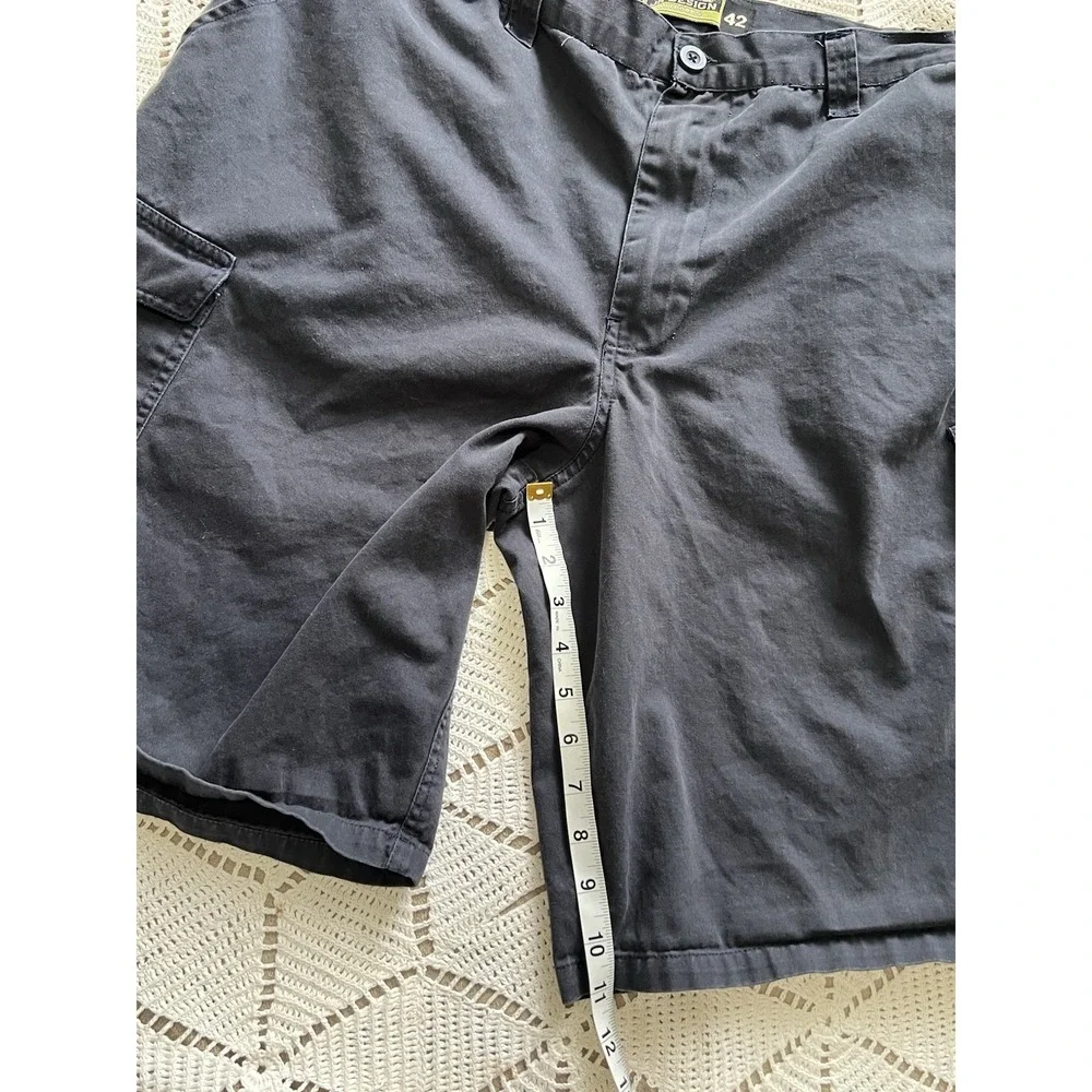 JH Design Outdoors Blue Cargo Shorts Men's 42 Utility 100% Cotton Casual Pockets